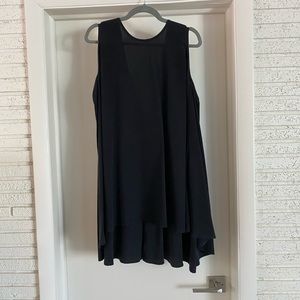 Elizabeth Suzann Harlow Tunic Black Silk Like New XL